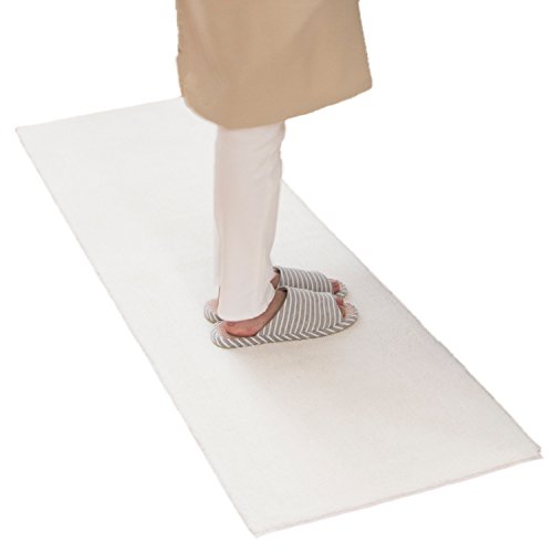 オカ 乾度良好Dナチュレ ロングマット ホワイト 約50cm×180cm