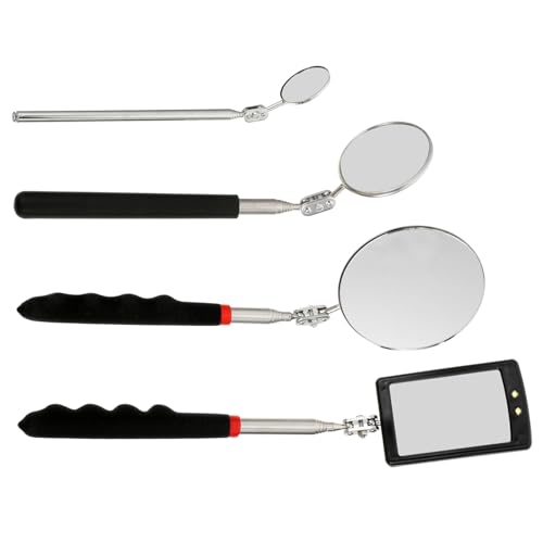 Miroir d'inspection mécanique LED extensible pour vérification automobile