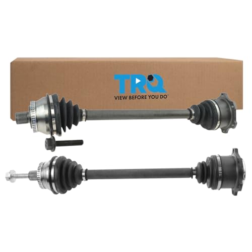 Image of TRQ Front Driver and Passenger CV Axle Assembly Manual Transmission Compatible with 1996-2001 Audi A4 1998-2005 Volkswagen Passat