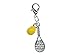 Miniblings Tennisschläger und Tennisball Charm Tennis emailliert 2er - Handmade Modeschmuck I Kettenanhänger versilbert - Bettelanhänger Bettelarmband - Anhänger für Armband
