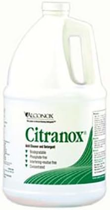 Alconox 1801-DS Citranox Liquid Acid Cleaner and Detergent, 1 Gallon Bottle (Pack of 4)