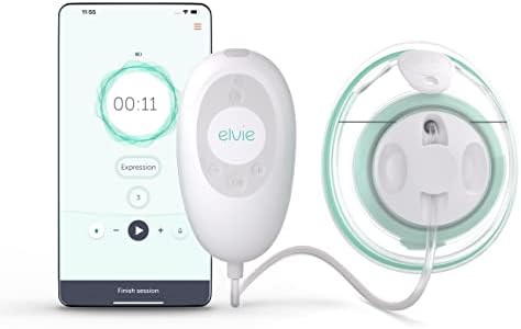 Elvie Stride | Wearable Electric Breast Pump - Hospital-Grade | Hands-Free Wearable Electric Breast Pump with 2-Modes & 150 ml Capacity per Cup