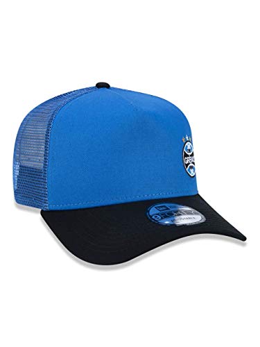 Bone 940 Gremio Futebol Aba Reta Azul/Preto New Era