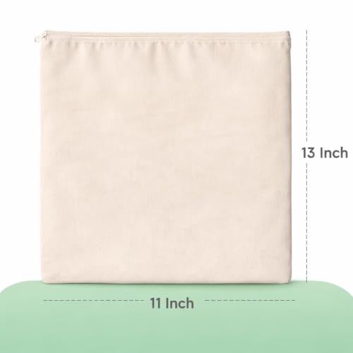 Image of 100% Cotton Reusable Vegetable Storage Bags for Fridge | Washable Breathable Zipper Cloth Bags | Eco Friendly Kitchen Organizer for Fruits & Veggies (Pack Of 6 Plan)