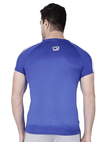 Image of Men Round Neck Half Sleeve Regular Comfort Dry-Fit Activewear Sports T-Shirt Pack of 1 Multicolour