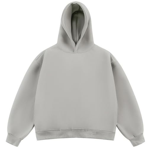 Casual Hoodie For Men Oversized Heavyweight Sweatshirt Vintage Long Sleeve Pullover Streetwear Hoodies