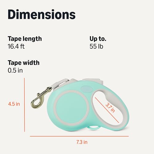 Image of Amazon Basics Retractable Dog Leash, Medium