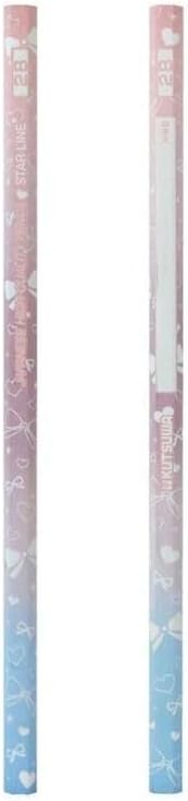 （まとめ買い）クツワ STARLINE 光る!学校えんぴつ 2B 10本入 リボンパープル ST137PU 【&times;5】