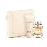 Elie Saab Eau De Perfume Set of 1.6 oz. EDP Spray, 2.5 oz. Body Lotion, Ivory Beauty Pouch