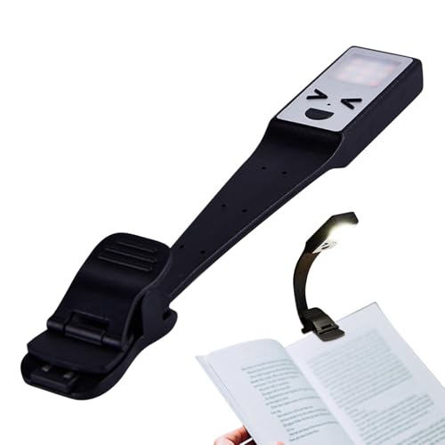 Libro Clip Light ON, Clip On Reading Light for Bed - Iluminación de la luminaria LED giratoria de 360 grados - Iluminación portátil de dormitorio lámpara de noche LED para el dormitorio de la
