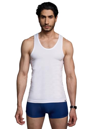 Image of Modern Crew Men's Glide Vests | Luxurious Bamboo-Cotton Vest | Regular Fit | Pack of 1