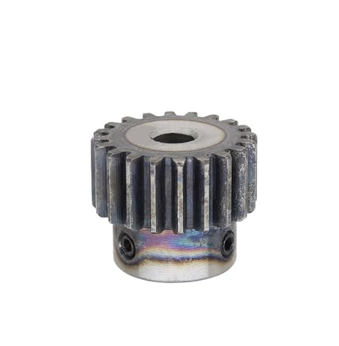 Bevel Gear Pinion Hardware Mechanical 1pcs 1.5M20T Spur Gear Bore 6/6.35/8/10/12mm Pinion Gear Low Carbon Steel Gear Wheel for Motor(6.35mm)