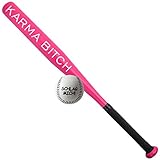 Spass kostet Sportset Baseballschläger mit Ball Karma Bitch Weiß Aluminium 26 Zoll