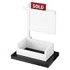 FRIUSATE Real Estate Business Card Holder Display Sold Sign for Realtor Business Desktop Realtor Business Card Holder Storage Agent Office Reception Holds 3.58 x 2.2 inch