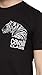 Cavalli Class Black Tiger Head Chest Motif Fashion T-Shirt-L for Mens, Large