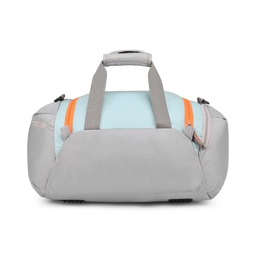 Image of Skybags Athletix Unisex Gym Duffle Bag | 28L Travel Duffel for Men & Women | Lightweight Sports & Fitness Bag with Shoulder Strap (Grey)