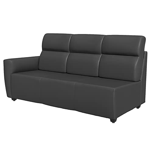 Image of Wakefit Sofa Set | 3 Year Warranty | Sofa 3 Seater, 3 Seater Sofa for Living Room, Wooden Sofa Set, 3 Seater + Right Aligned, Sofa for Living Room - Belize(Romance : Marble Grey)