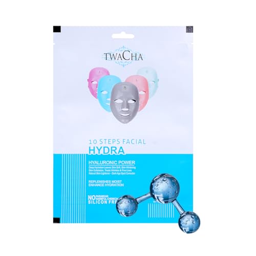 Image of TWACHA Hydra Facial Kit for Deep Hydration & Instant Brightening Skin With Hyaluronic Power For Multi-Level Skin Hydration And Rejuvenation Anti-Ageing Facial Kit for Men & Women, 1 Count