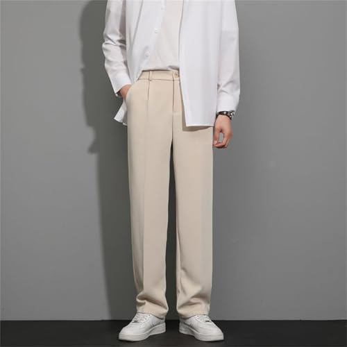 EaseMotions Stretch Waist Ice Silk Pants, Super Stretch Ice Silk Comfort Everyday Pants, Slim Fit Straight Leg Trousers4