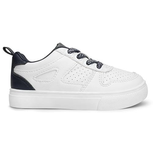 HOMEHOT Boys Sneaker Breatherable Vegan Leather Fashion Shoes2