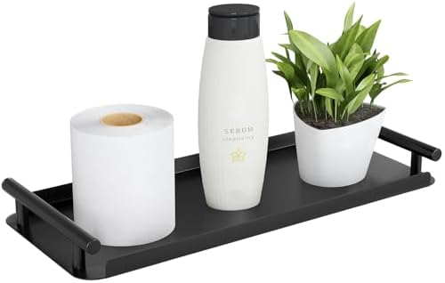 Toilet Paper Basket, Stainless Steel Toilet Tank Tray with Handle...