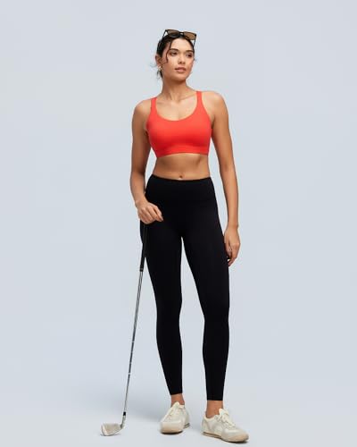 Image of RUNNING GIRL Sports Bras for Women,Light Impact Molded Cup Strap Sports Bra with Sewn in Pads,Best for A-C Cup