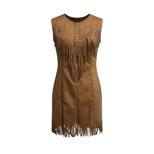 Robe à franges silhouette sublimée pour un look bohème assumé - 5
