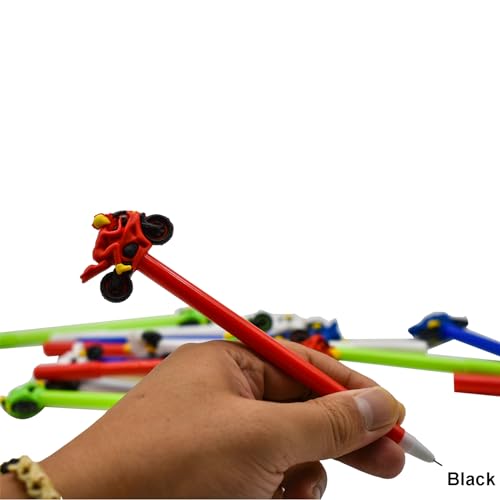 Maydahui 12 bolígrafos gel roller negro pack de 12 miniatura 5