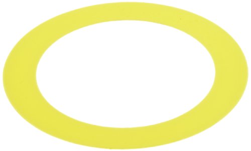 PVC (Polyvinyl Chloride) Round Shim, Yellow, 0.020
