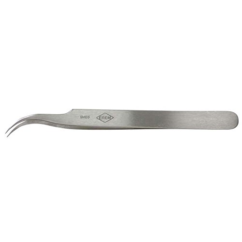 Style 7SASL Italian Precision Tweezer with Curved Tips, 4.50"