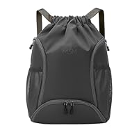 Mochila Feminina Esportiva Bolsa com Cordão Gym Bag Prática Treino (CINZA)
