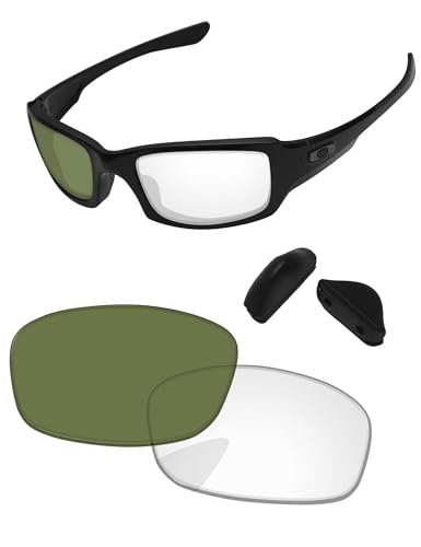 Image of Replacement Lenses & Nose Pads for Oakley Fives Squared(4+1) OO9238 54mm - Precise Fit, UV Block, Impact Resistant