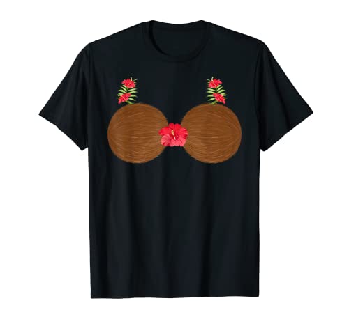 Soutien-gorge hawaïen en en noix de coco pour adulte T-Shirt