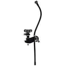 Tension Hoop Clamp - This microphone clamp fits almost all standard drum rims and is versatile in use Compatible - This clamp with a flexible rod is compatible with nearly all 3/8-inch and 5/8-inch microphone clips Including Rod - This microphone cla...
