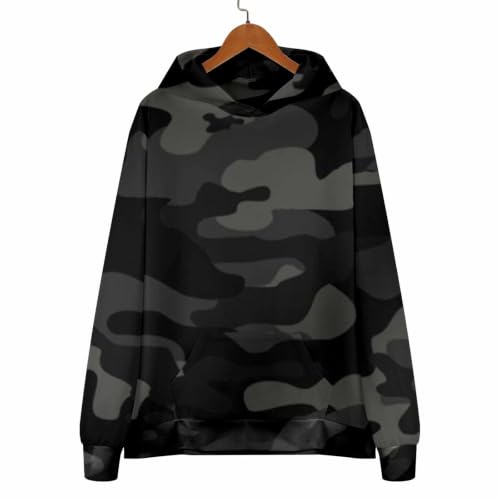 Sudadera manga larga transpirable con capucha y estampado moderno 7