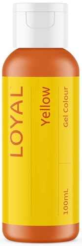 Image of Loyal Gel Food Coloring | Vibrant Color for Buttercream, Fondant, Royal Icing, Gum Paste, Marzipan and Cake Batter | Gel-Based Concentrated Food Dye - 100ml Yellow