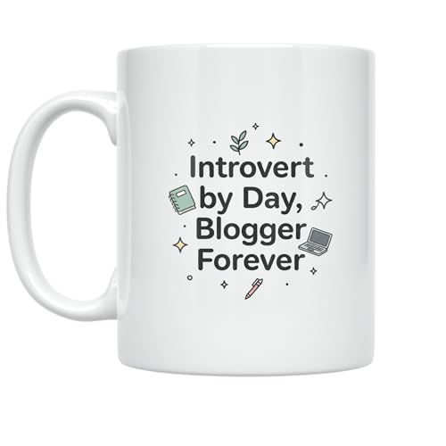 Introvert Blogger Coffee Mug - Introvert by Day, Blogger Forever