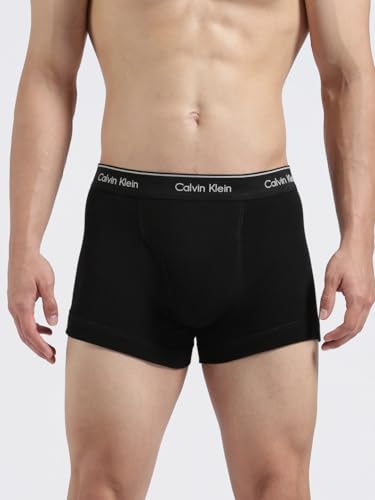 Image of White Solid Mid Rise Trunks - Pack of 3