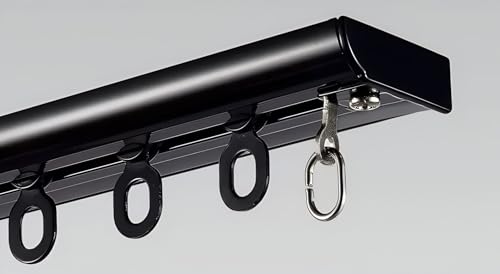 Curt Rail de plafond en aluminium robuste Ra de 12 m à 1 m de longueur réglable, système de...