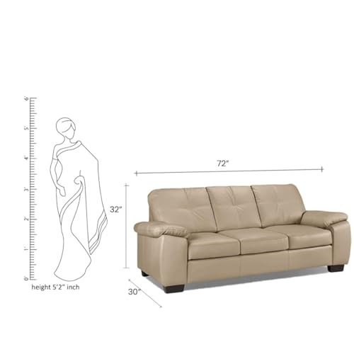 Image of Torque Antos Premium Leatherette 3 Seater Sofa-Beige | Modern Designs Sofa 3 Seater | Leatherette 3-Person Sofas Couches for Living Room Office Guest Room