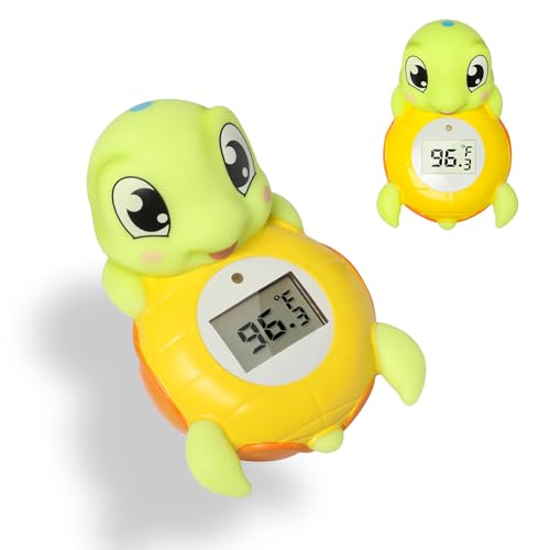 Image of Backstroke Sea Turtle Baby Bath Thermometer,The Infant Baby Bath Floating Toy Safety Temperature Water Thermometer, BPA Free, New Baby Essentials