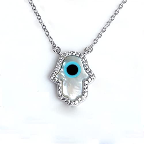 Collier pendentif main d'opale, le cadeau idéal pour femme avec sa chaîne