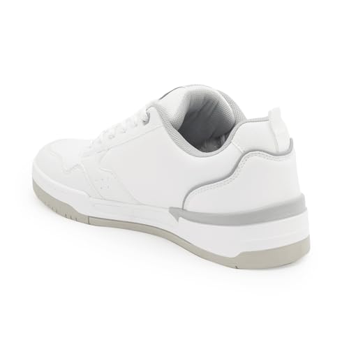 Image of Red Tape Women's Sneakers Grey White Pu TPU Round Toe Lace-Up
