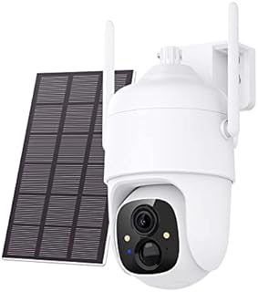 NETVUE CCTV Camera Wireless Outdoor, Security Camera Outdoor 360° Rotational View, PIR Motion Sensor, Spotlight Color Night Vision, Siren, 2-way Audio, 2.4gHz WiFi Outdoor Camera Solar Powered