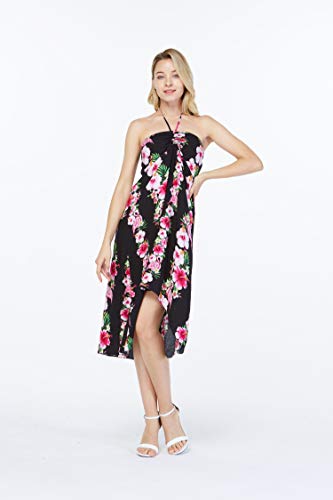 Image of Women's Hawaiian Luau Halter Dress in Signature Prints