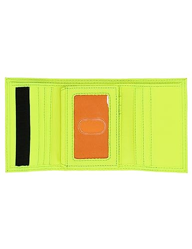 Image of Timberland PRO Men's Cordura Nylon RFID Trifold Wallet with ID Window, Bright Yellow (Reflective), One Size, Cordura Nylon Rfid Trifold Wallet With Id Window