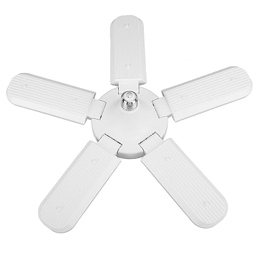 LUCKDANO Luces de Tienda Blancas Bombilla LED para Garaje 100W 5 Paneles Ajustables 8000lm E26/E27 6500K Luces de Techo LED de Luz Diurna para Garaje, Taller, Sótano y Más