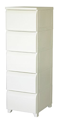 平和工業 リビング収納 チェスト ノーデュス 5段 アイボリー 22412