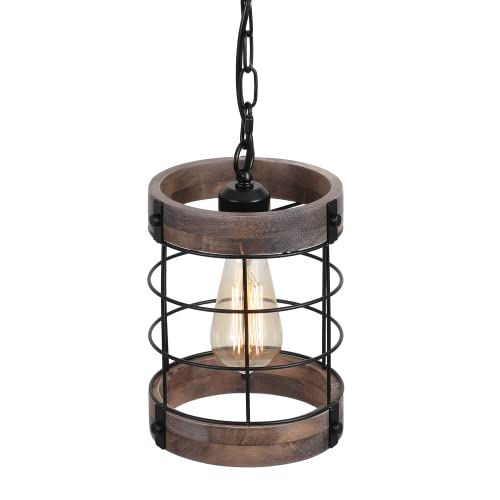 LamQee-1-Lights-Rustic-Farmhouse-Pendant-Light-Fixtures-for-Kitchen-Island-Wood-Hanging-Ceiling-Lights-Dining-Room-Over-Table-Wooden-Pendant-Lighting-Over-Sink-Entryway-Foyer-Hallway-7-Inch LamQee 1 Lights Rustic Farmhouse Pendant Light Fixtures for Kitchen Island Wood Hanging Ceiling Lights Dining Room Over Table Wooden Pendant Lighting Over Sink Entryway Foyer Hallway 7 Inch