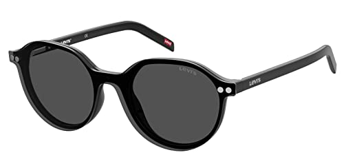 Levi's LV 1017/CS Square Sunglasses, Black/Gray, 50mm, 20mm